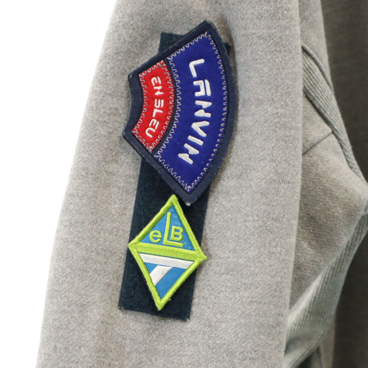 LANVIN en Bleu ランバンオンブルー 日本製 長袖 スウェットパーカー 48 ライトグレー メンズ