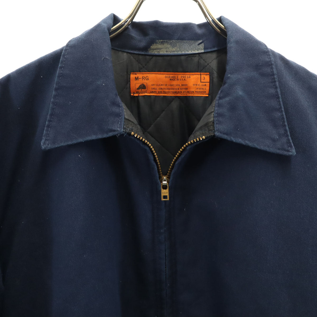DURABLE PRESS デュラブルプレス USA製 ブルゾン M ネイビー TALON メンズ
