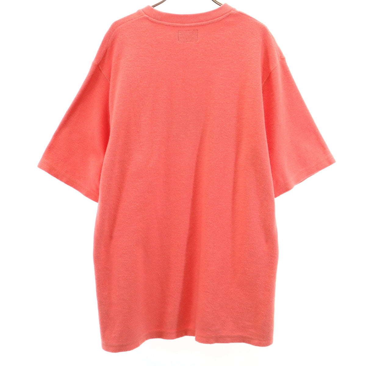 STUSSY ステューシー 半袖 スウェット Tシャツ L オレンジ系 パイル メンズ