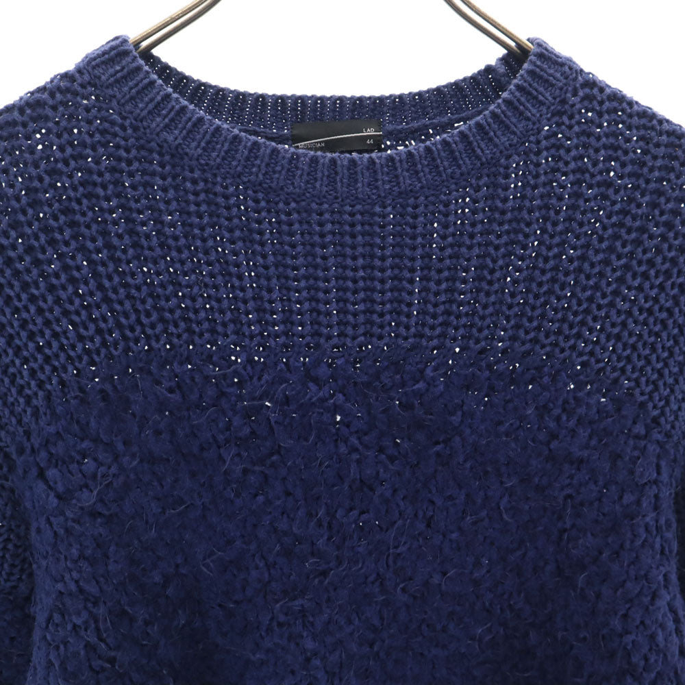 LAD MUSICIAN ラッドミュージシャン 15AW 長袖 ロスコ ニット 44 ブルー メンズ