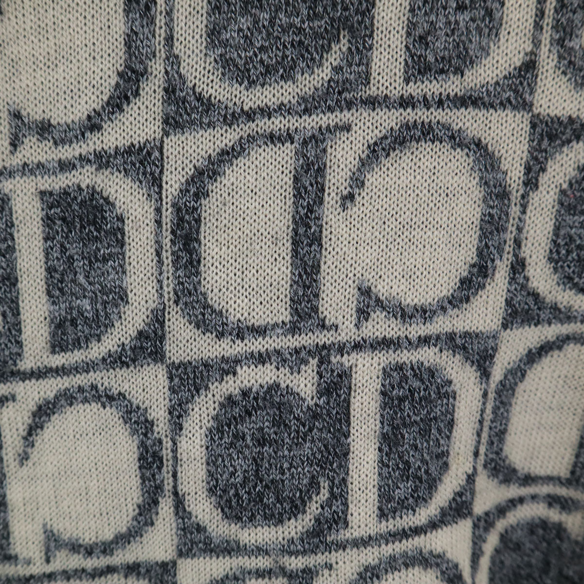 Christian Dior SPORTS クリスチャンディオールスポーツ 90s オールド ロゴ切替 長袖 セーター M アイボリー ニット レディース