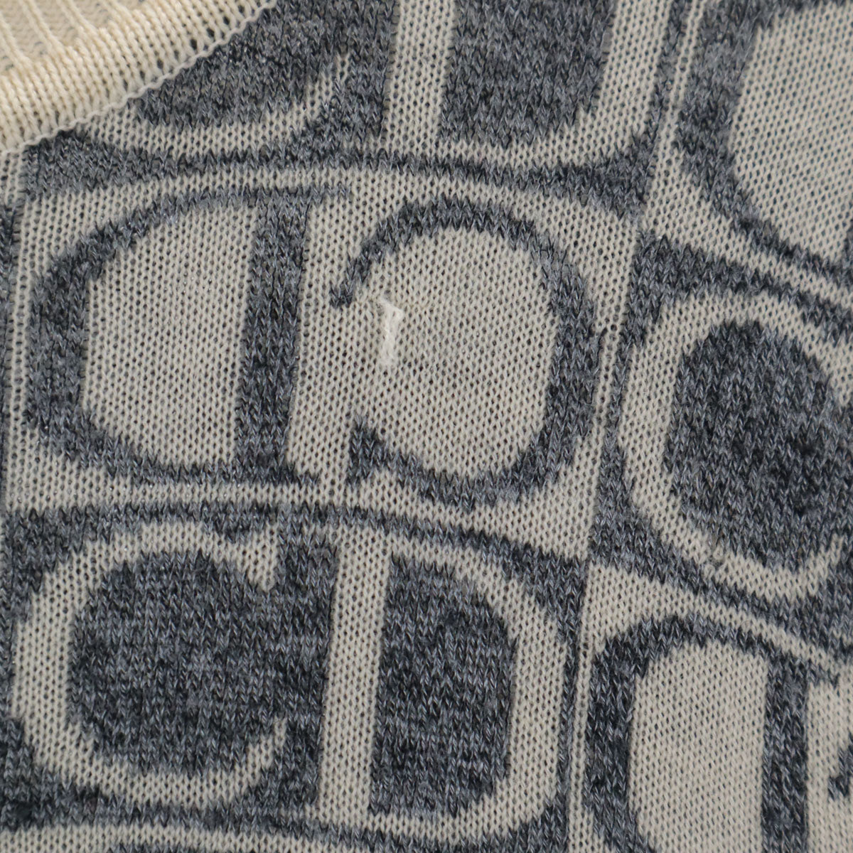 Christian Dior SPORTS クリスチャンディオールスポーツ 90s オールド ロゴ切替 長袖 セーター M アイボリー ニット レディース