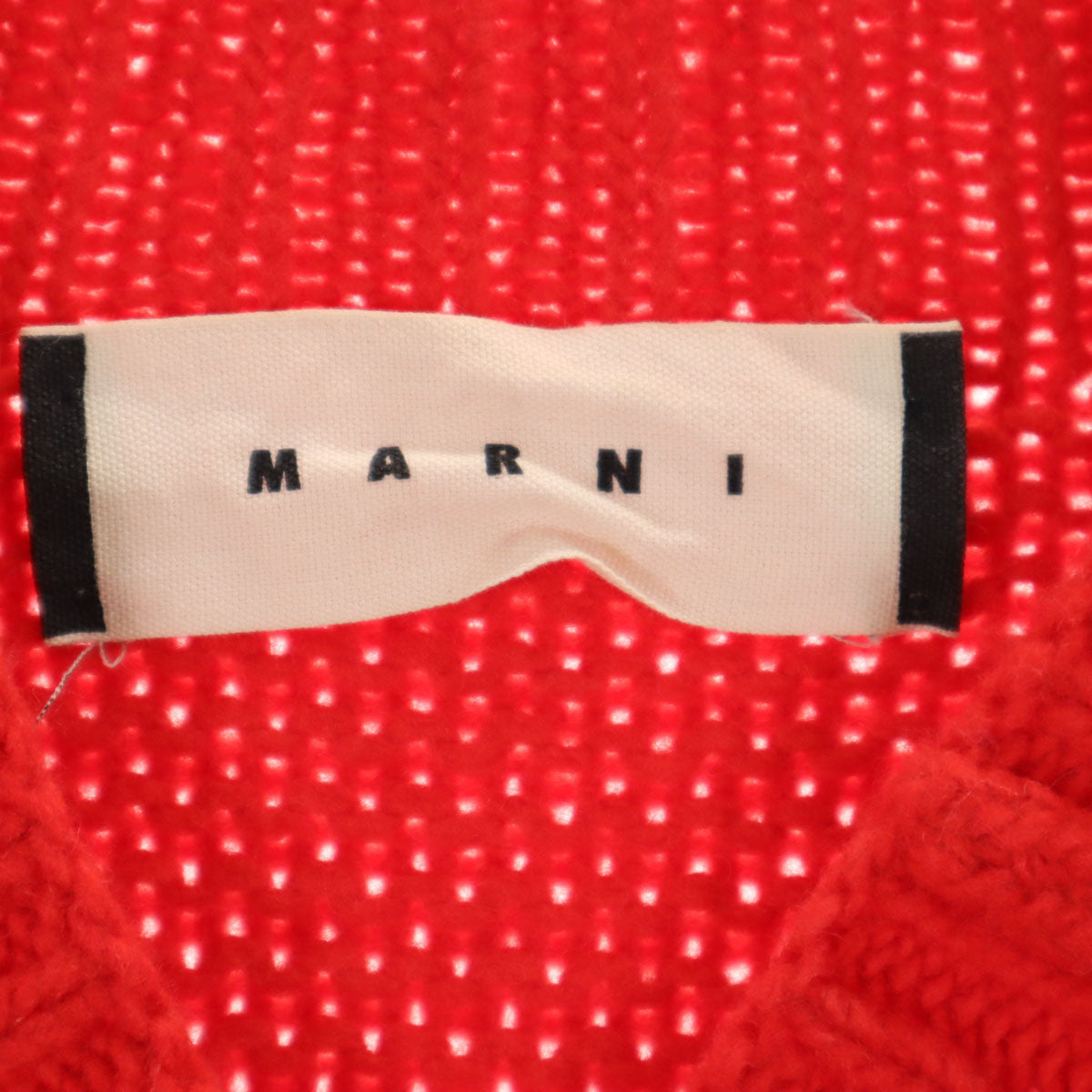 MARNI マルニ イタリア製 バイカラー 長袖 セーター 50 グレー ニット メンズ