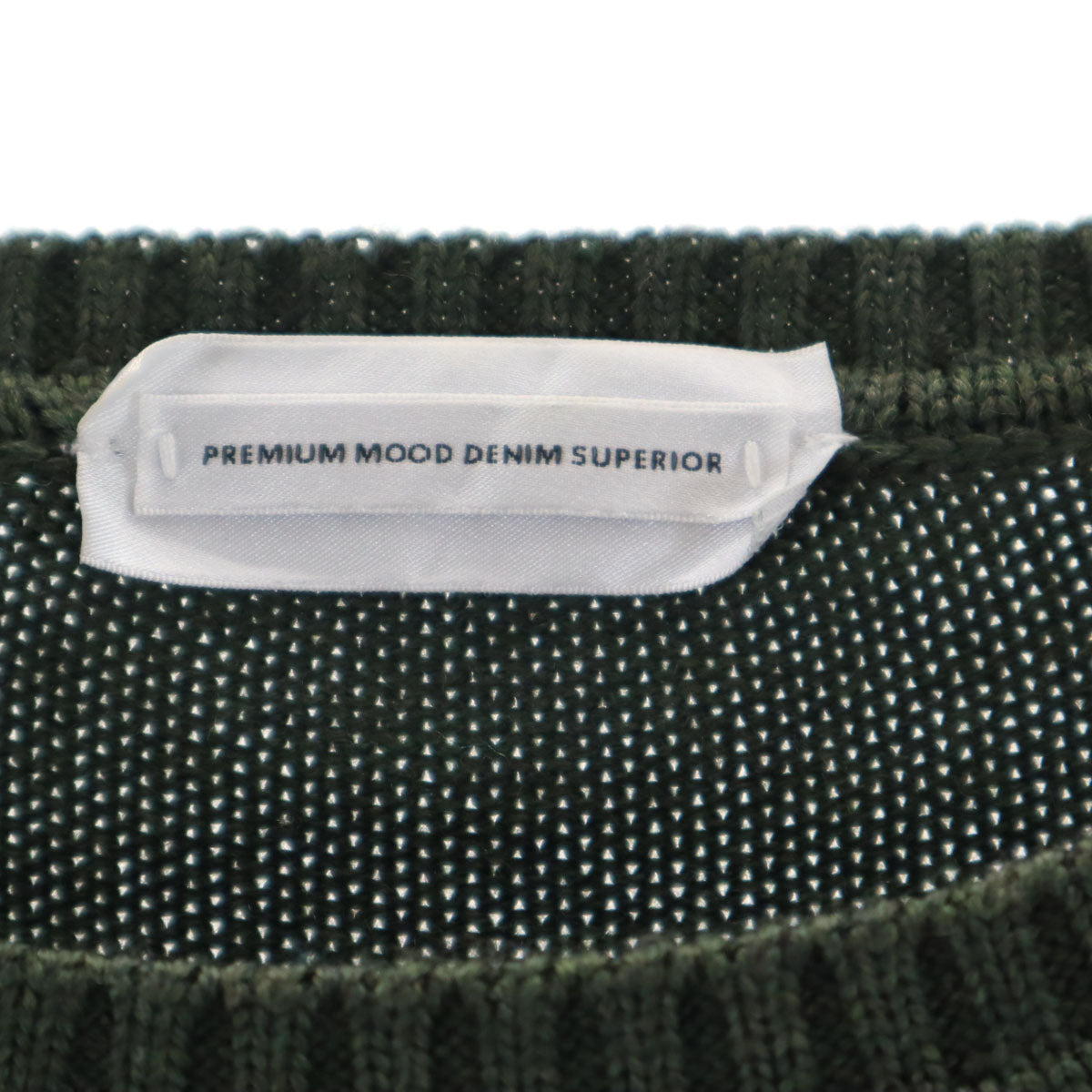 PREMIUM MOOD DENIM SUPERIOR プレミアムムードデニムスーペリア イタリア製 長袖 セーター L カーキ ニット メンズ