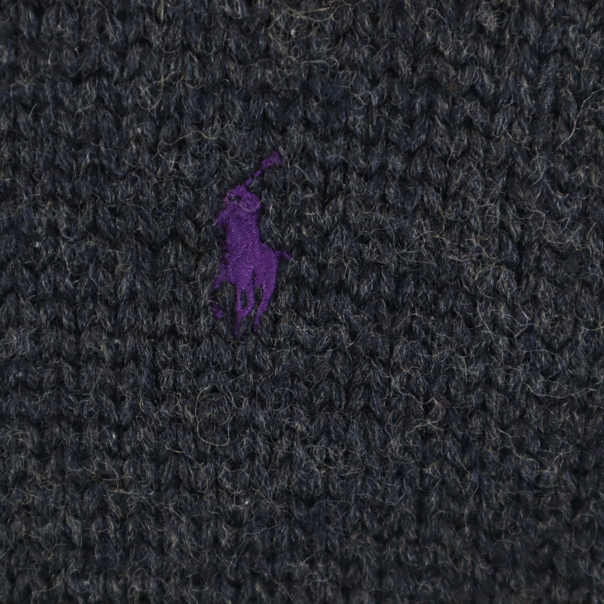 Polo by Ralph Lauren ポロバイラルフローレン 長袖 ショールカラー ニットカーディガン L チャコールグレー メンズ