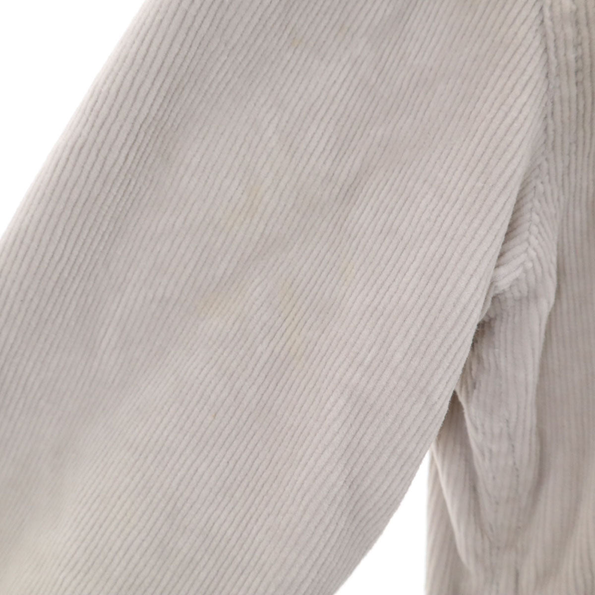 BURBERRY BLACK LABEL バーバリーブラックレーベル コーデュロイジャケット L グレー 三陽商会 ラビットファー付き メンズ