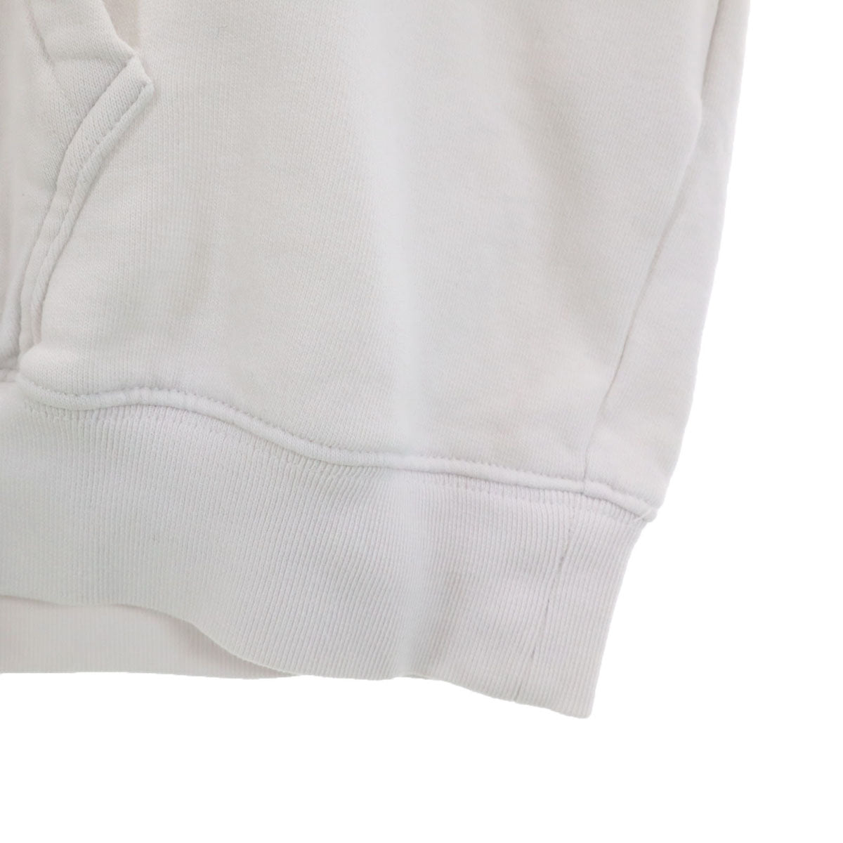 MSGM エムエスジーエム イタリア製 長袖 スウェットパーカー XS ホワイト 裏起毛 メンズ