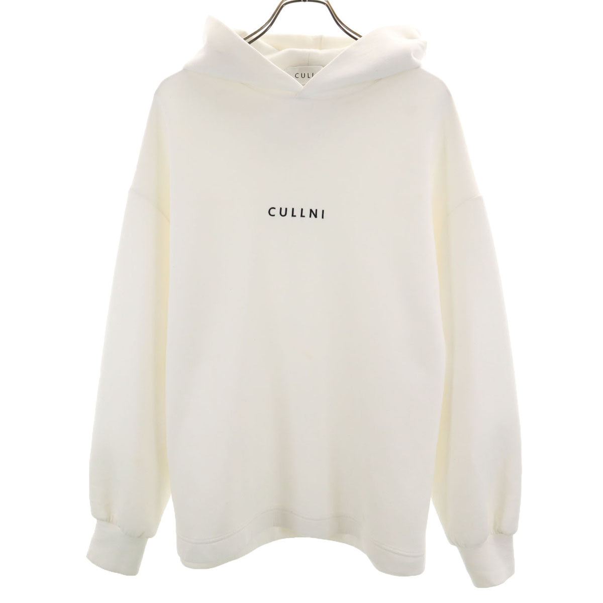 CULLNI クルニ 21AW 日本製 長袖 パーカー 1 ホワイト メンズ