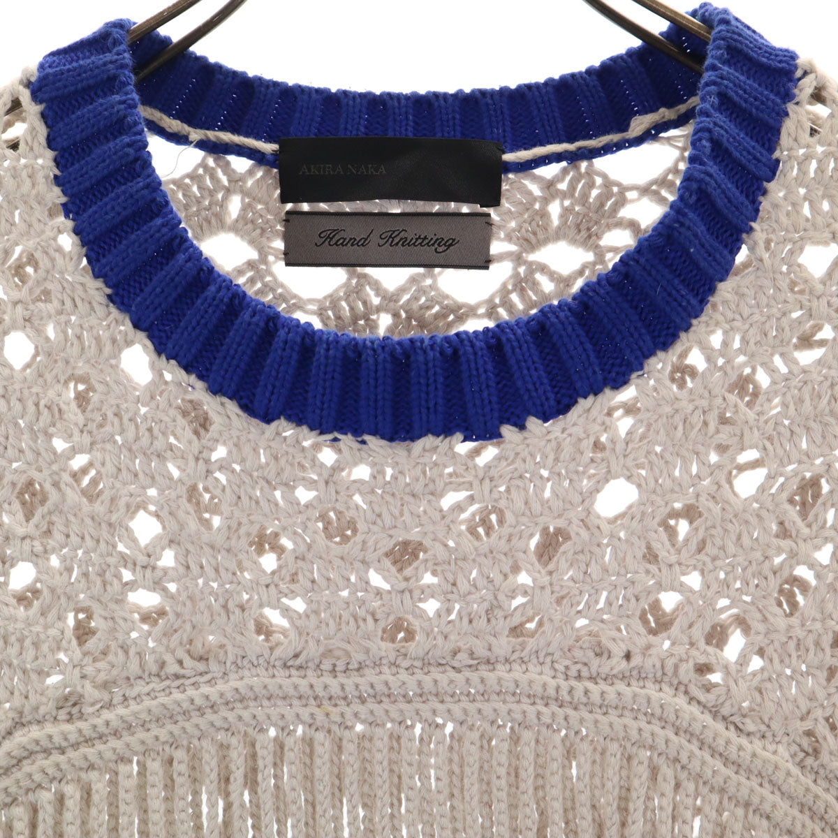AKIRANAKA アキラナカ 日本製 長袖 ハンド ニット 36 グレー セーター レディース