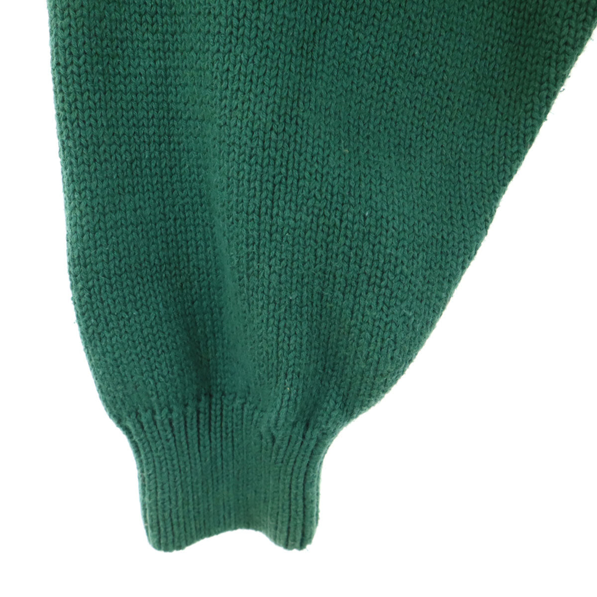 MICKEY,INC ミッキーインク 90s オールド ミッキーマウス刺繍 長袖 ニット L グリーン セーター メンズ