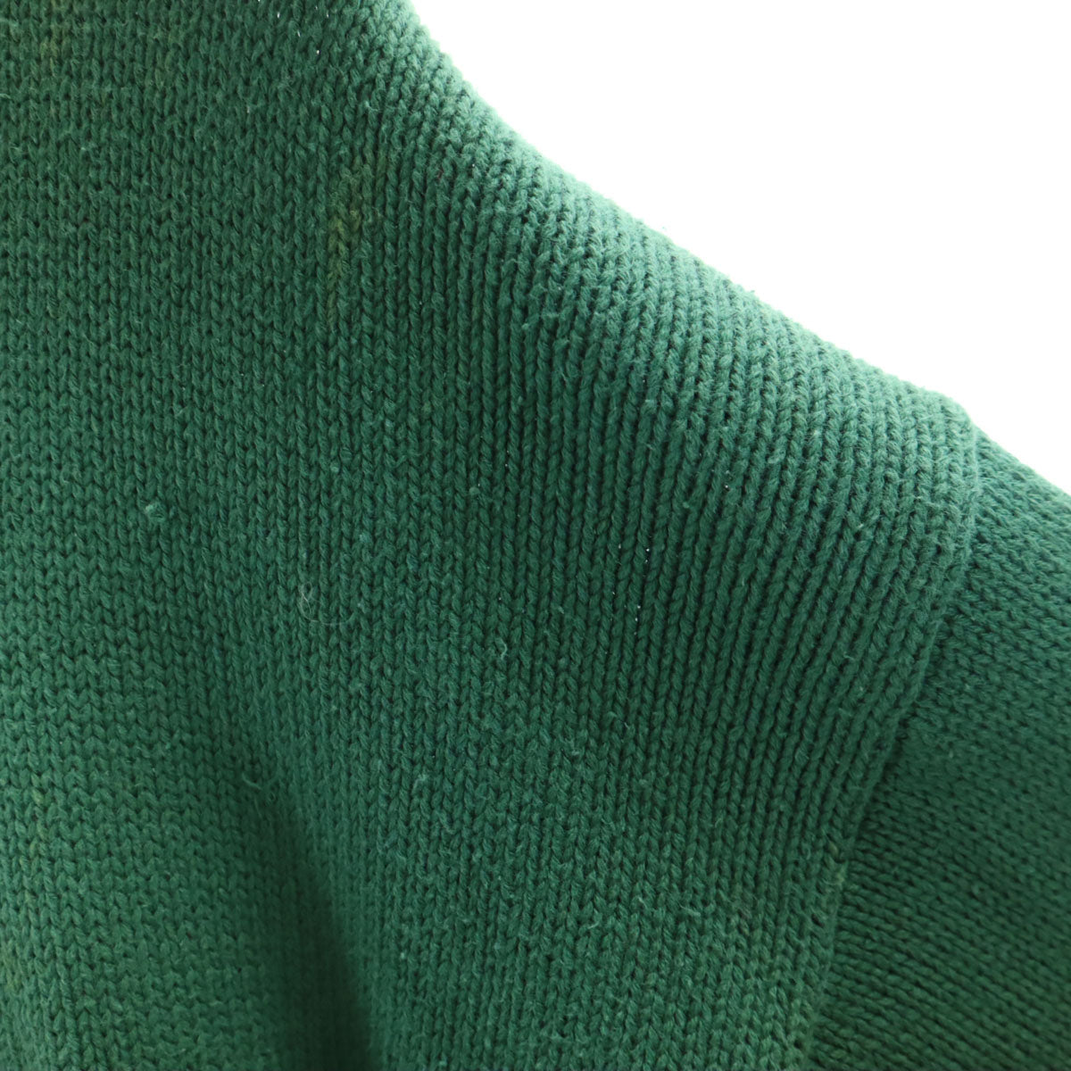 MICKEY,INC ミッキーインク 90s オールド ミッキーマウス刺繍 長袖 ニット L グリーン セーター メンズ