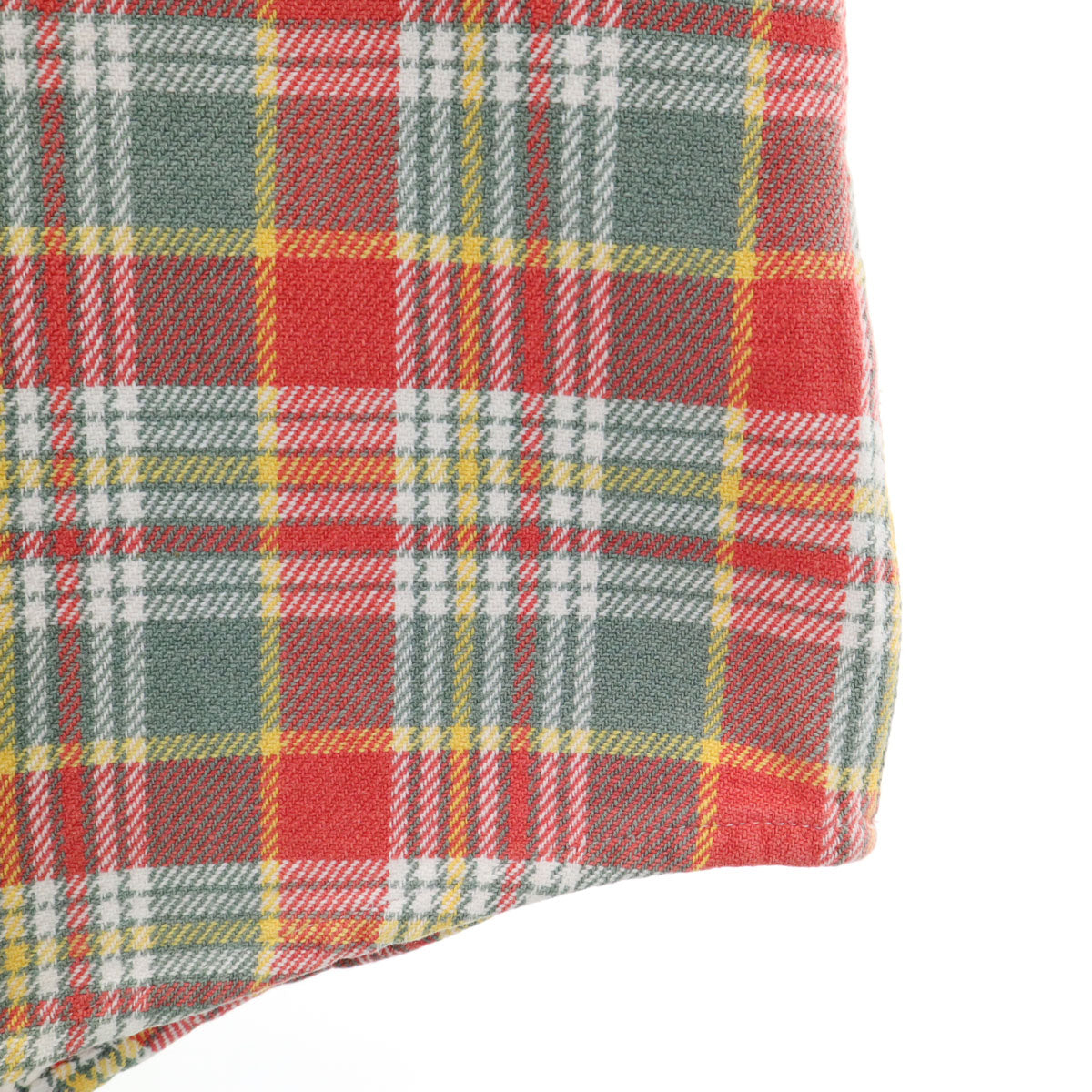 CAMCO カムコ 70s 80s ヴィンテージ チェック柄 長袖 シャツ L オレンジ系 メンズ