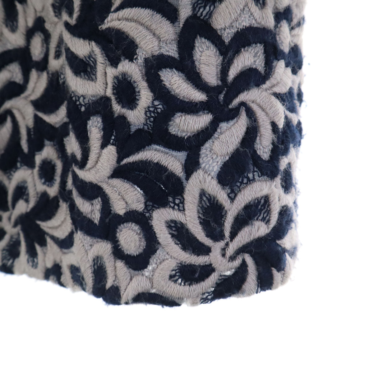 robe de chambre COMME des GARCONS ローブドシャンブルコムデギャルソン 1999年 90s 日本製 オールド 花柄総刺繍 ジャケット ネイビー系 レディース