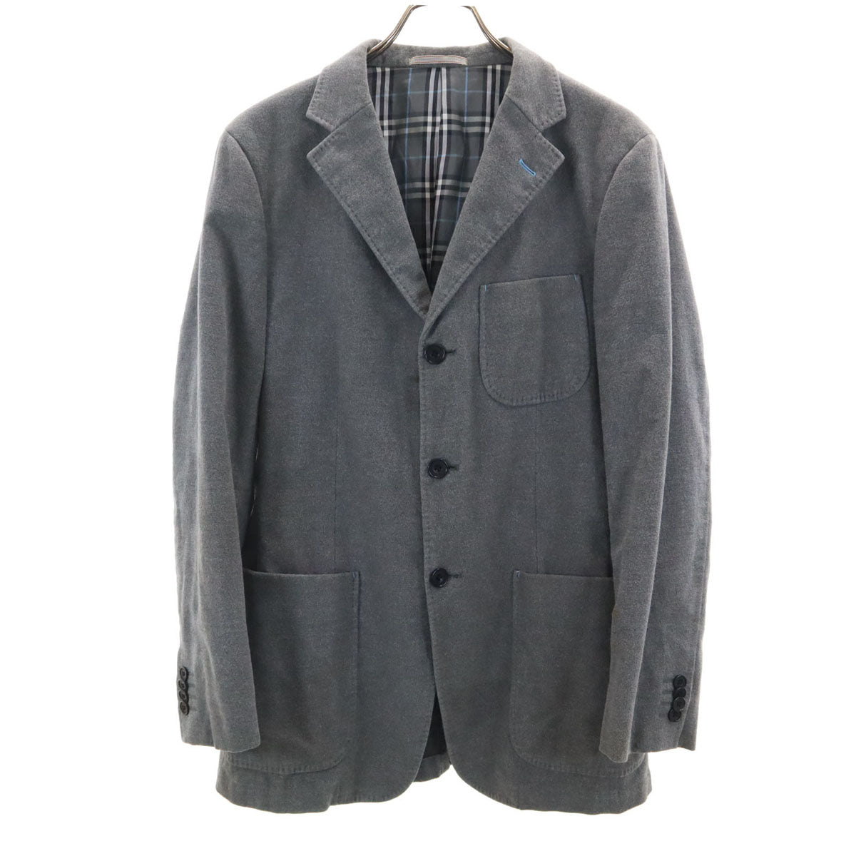 BURBERRY BLACK LABEL バーバリーブラックレーベル テーラードジャケット L グレー 三陽商会 メンズ