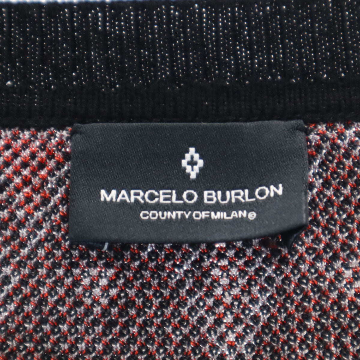 MARCELO BURLON マルセロバーロン エスニック柄 長袖 ニット XL ブラック セーター メンズ