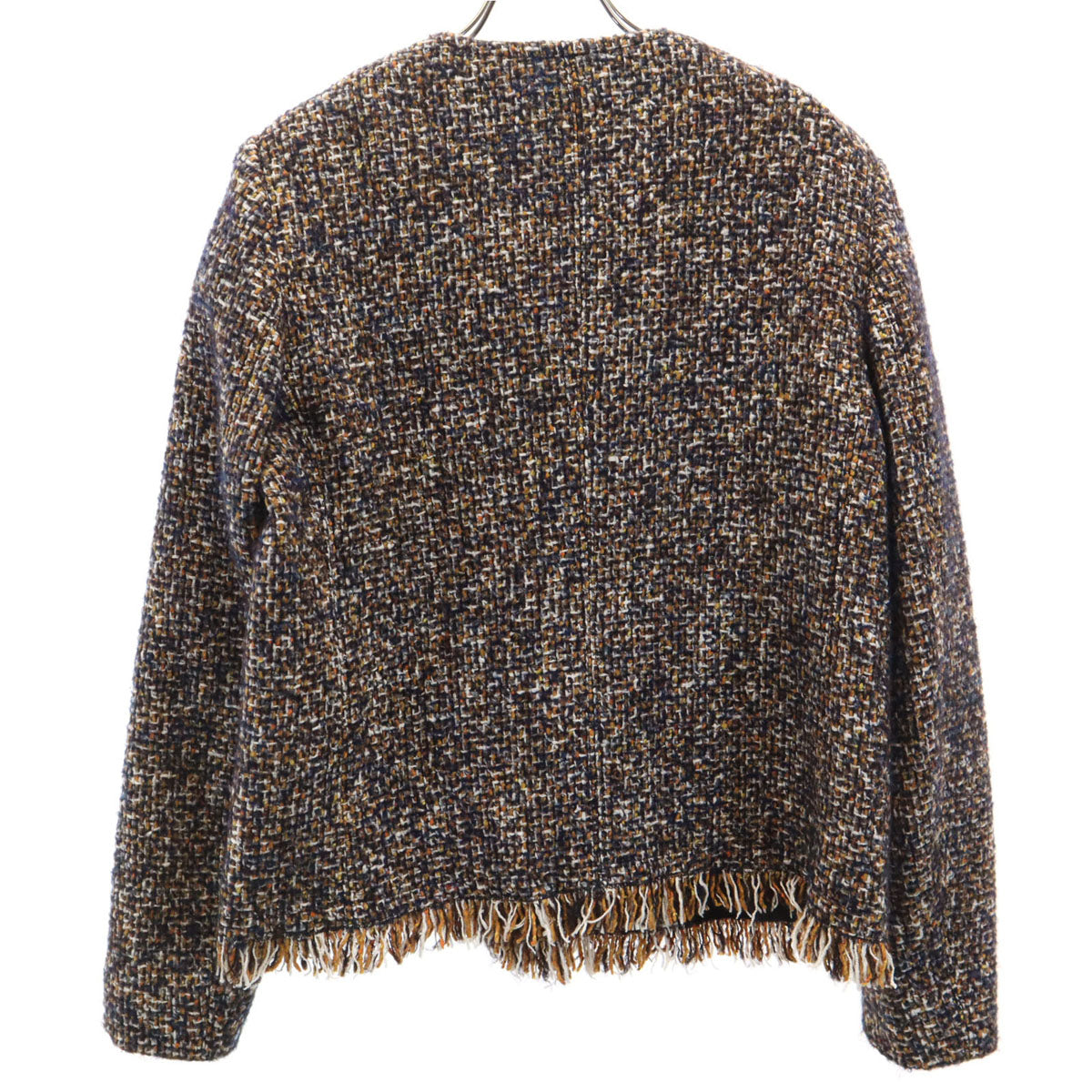 MaxMara ノーカラーツイードジャケット MaxMara ノーカラーツイードジャケット 楽天市場】ツイード