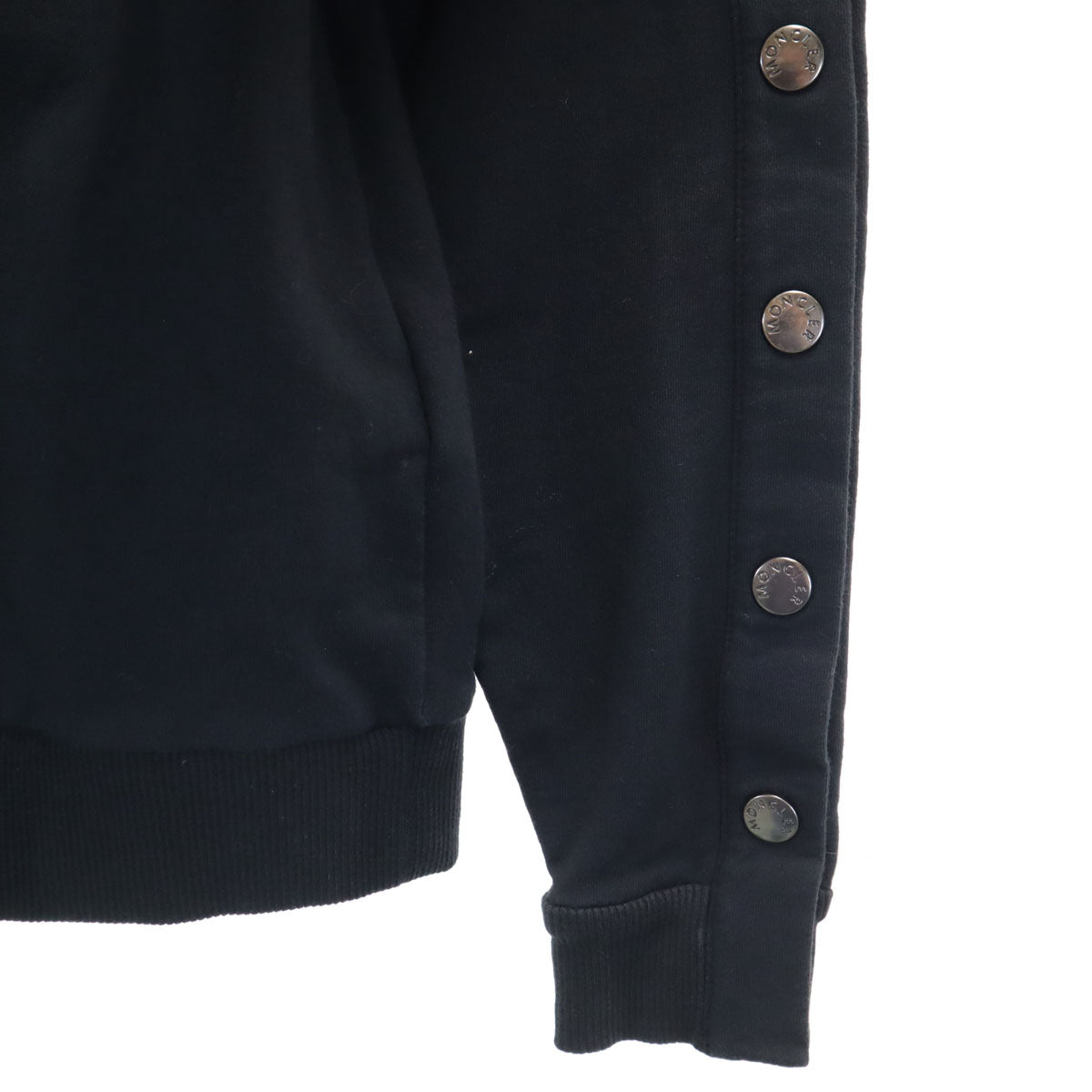 MONCLER モンクレール 長袖 スウェットパーカー 10A 黒 プルオーバー 裏起毛 キッズ