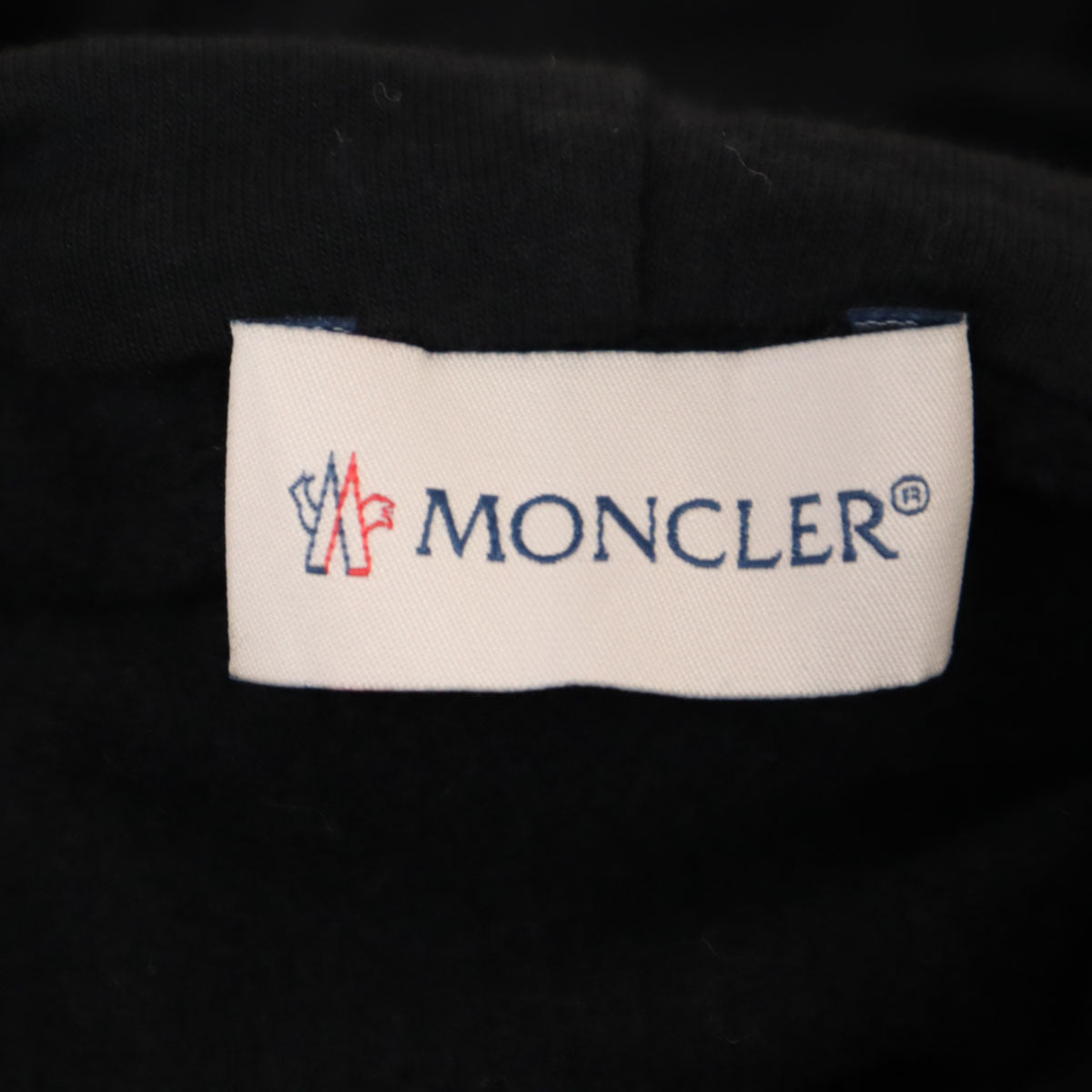 MONCLER モンクレール 長袖 スウェットパーカー 10A 黒 プルオーバー 裏起毛 キッズ