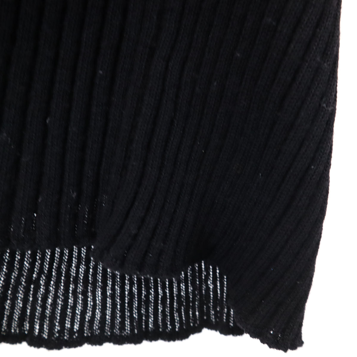 JEAN PAUL GAULTIER ジャンポールゴルチェ 日本製 ウール 長袖 セーター 40 黒 ニット レディース