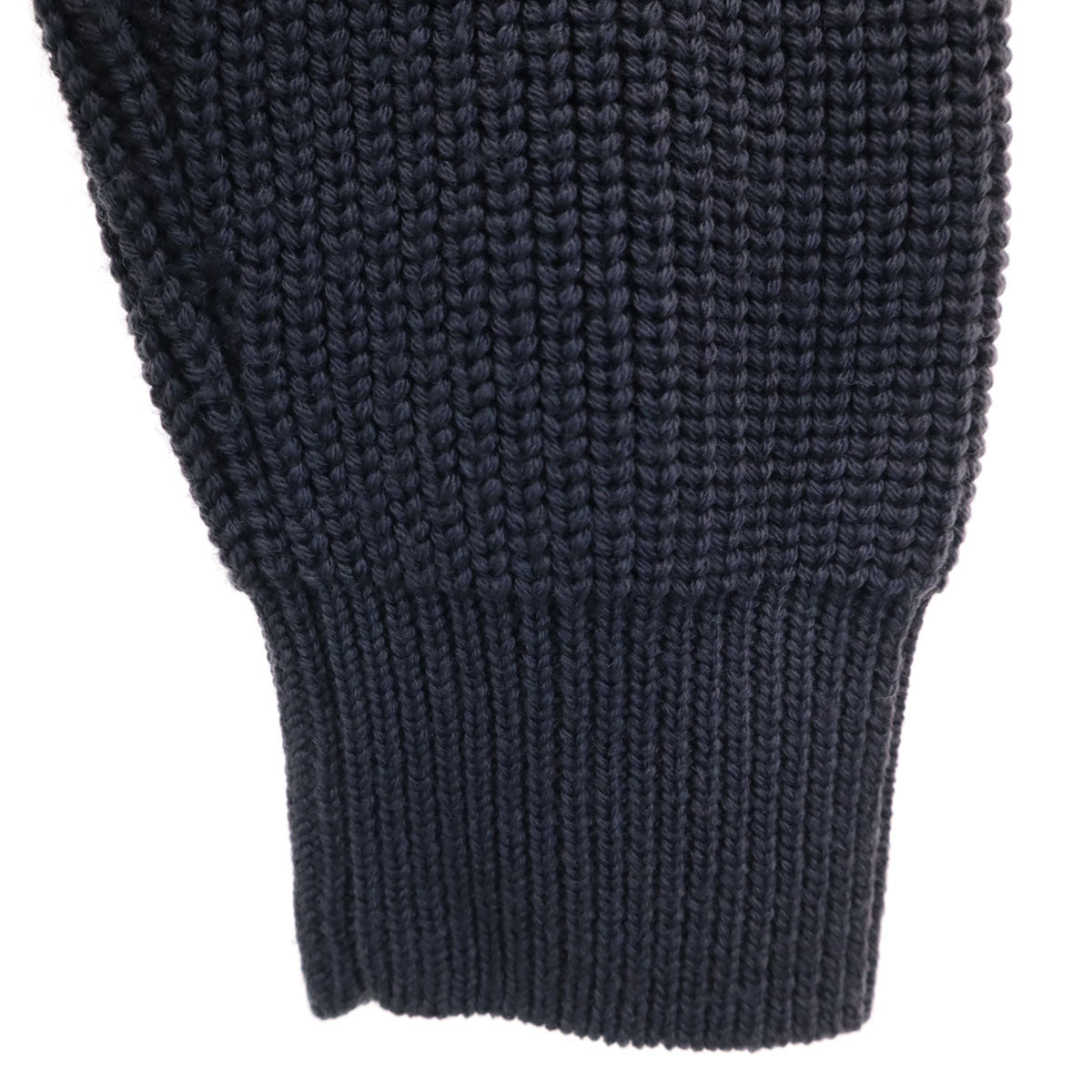 BATONER バトナー 日本製 ウール 長袖 ニットカーディガン 1 グレー 厚手 メンズ