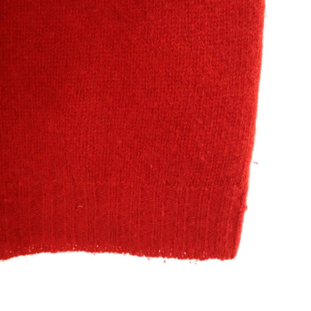 INVERALLAN インバーアラン 英国製 ウールブレンド 長袖 セーター レッド ニット メンズ