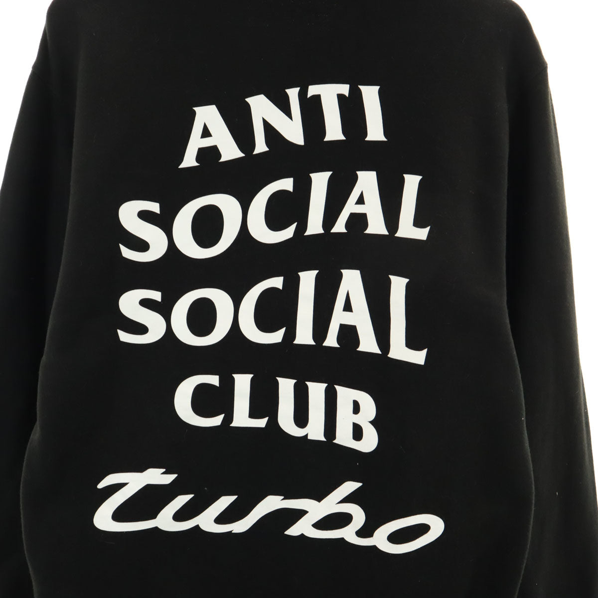 ANTI SOCIAL SOCIAL CLUB アンチソーシャルソーシャルクラブ ネイバーフッド NEIGHBORHOOD コラボ USA製 長袖 スウェットパーカー S ブラック メンズ