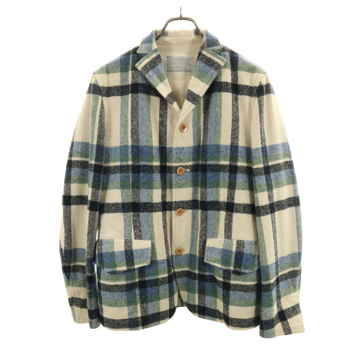 kolor カラー テーラードジャケット オフホワイト メンズ