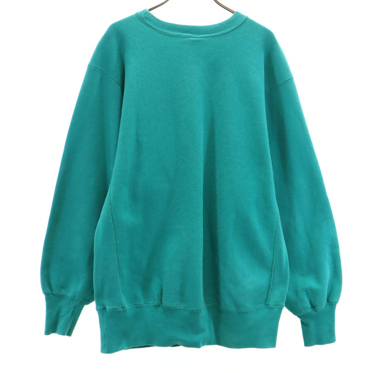 Champion チャンピオン 90s USA製 オールド 刺繍タグ SLIPPERY ROCK 長袖 リバースウィーブ スウェット トレーナー XL エメラルドグリーン メンズ