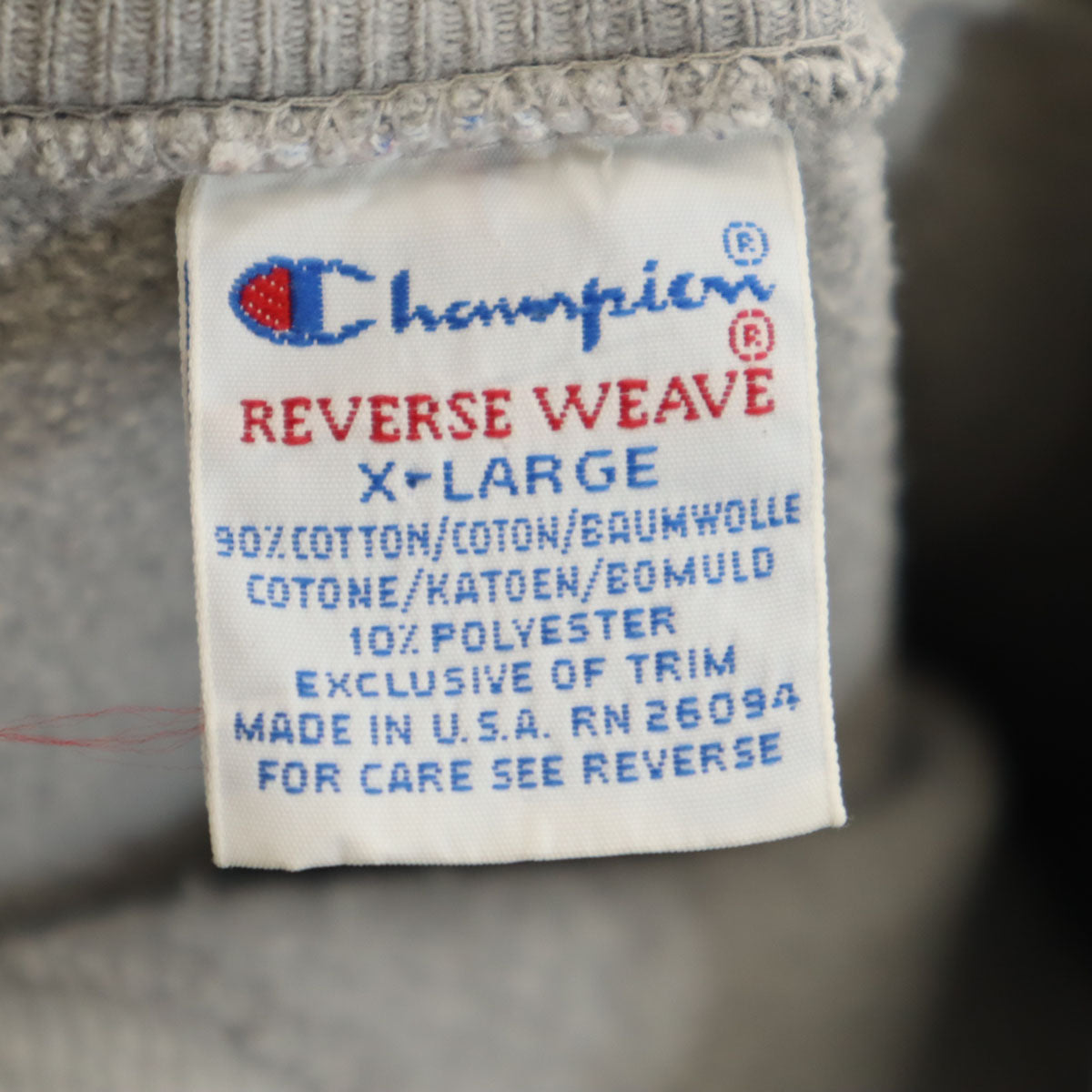 Champion チャンピオン 90s USA製 オールド 刺繍タグ OSU 長袖 リバースウィーブ スウェット トレーナー XL グレー メンズ