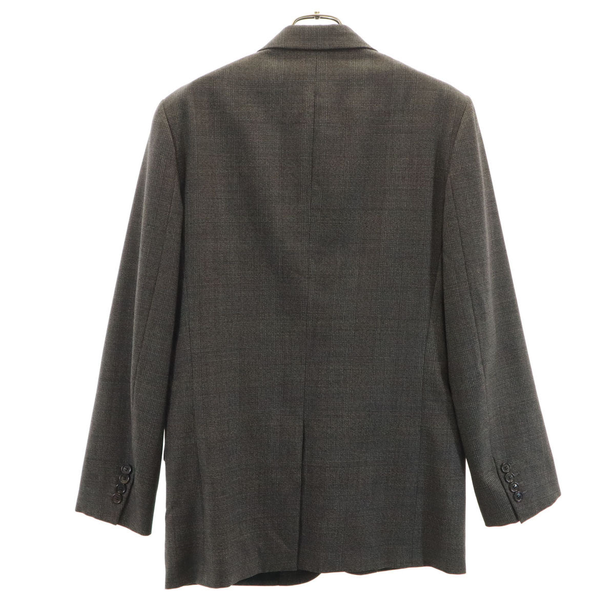 Dior ディオール イタリア製 チェック柄 テーラードジャケット 50 グレー メンズ