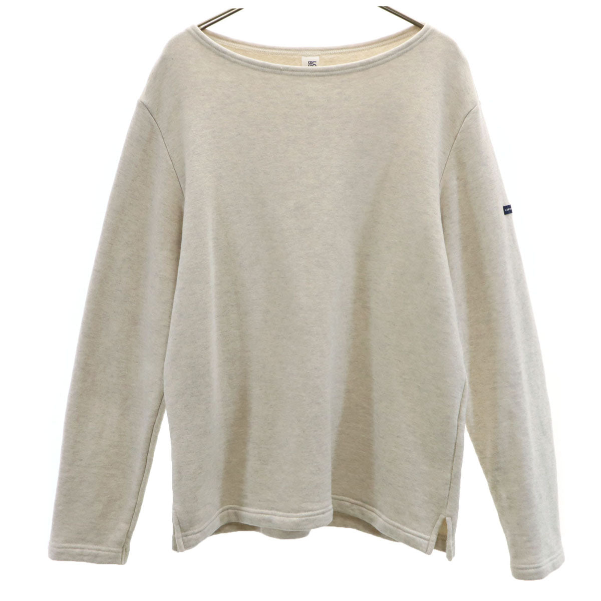 LOOPWHEELER ループウィラー BEAMS+ ビームスプラス別注 日本製 長袖 スウェット ボートネック バスクシャツ M グレー メンズ