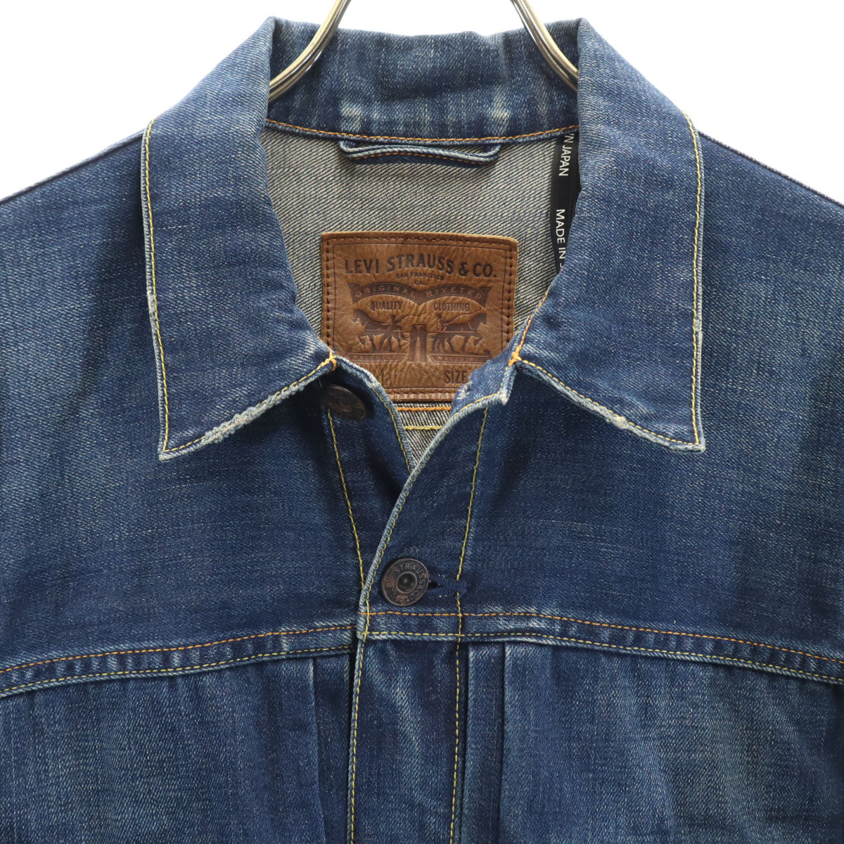 Levi's リーバイス 日本製 長袖 2ndタイプ デニムジャケット M インディゴブルー ジージャン トラッカー メンズ
