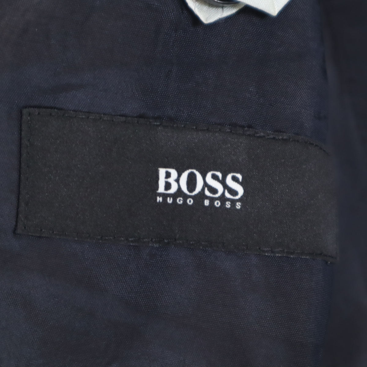 HUGO BOSS ヒューゴボス ウール USA製 スーツ 上下 セットアップ 38R ネイビー メンズ