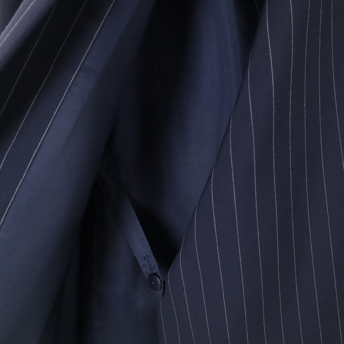 Burberrys バーバリーズ 90s ウール オールド ストライプ柄 スカートスーツ 上下 セットアップ 11 ネイビー ダブルボタン レディース