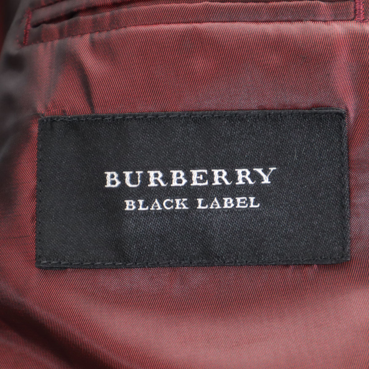 BURBERRY BLACK LABEL バーバリーブラックレーベル 日本製 ウール ストライプ柄 スーツ 上下 セットアップ 38R ネイビー 三陽商会 メンズ