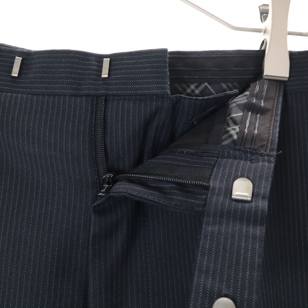 BURBERRYBLACKLABELセットアップ グレー ストライプ L