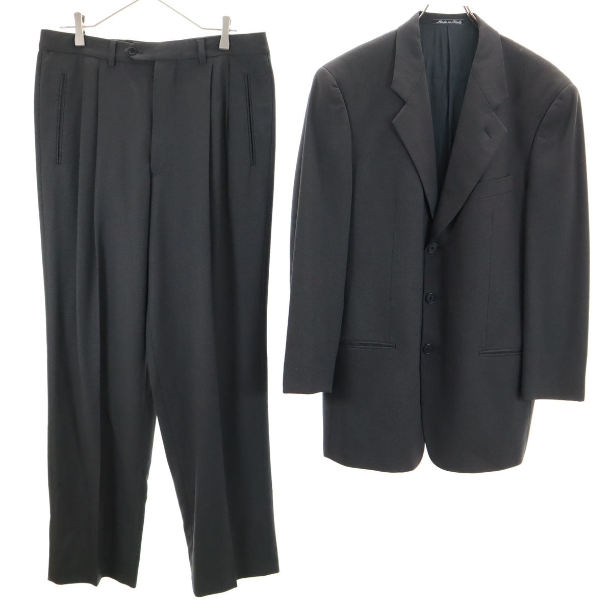 GIORGIO ARMANI ジョルジオアルマーニ イタリア製 スーツ 上下 セットアップ 50/不明 グレー メンズ