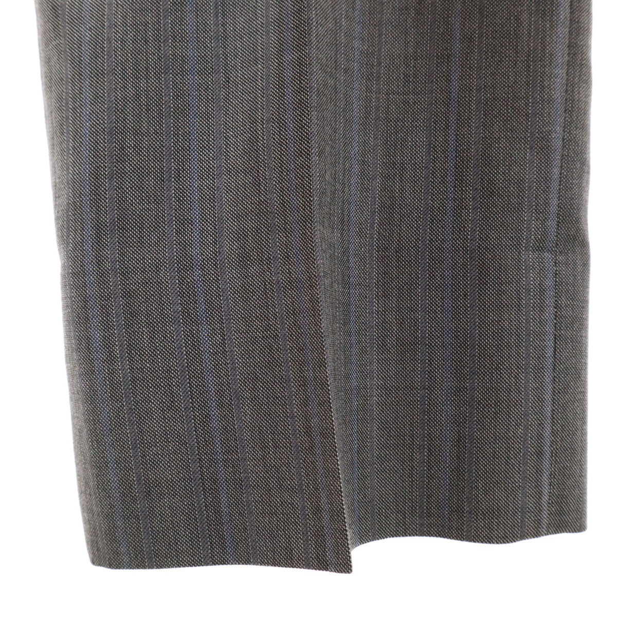 GUCCI グッチ ウール ストライプ柄 スーツ 上下 セットアップ 46R グレー メンズ