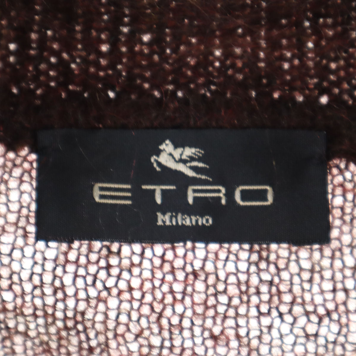 ETRO エトロ 長袖 ニット 38 パープルブラウン レディース