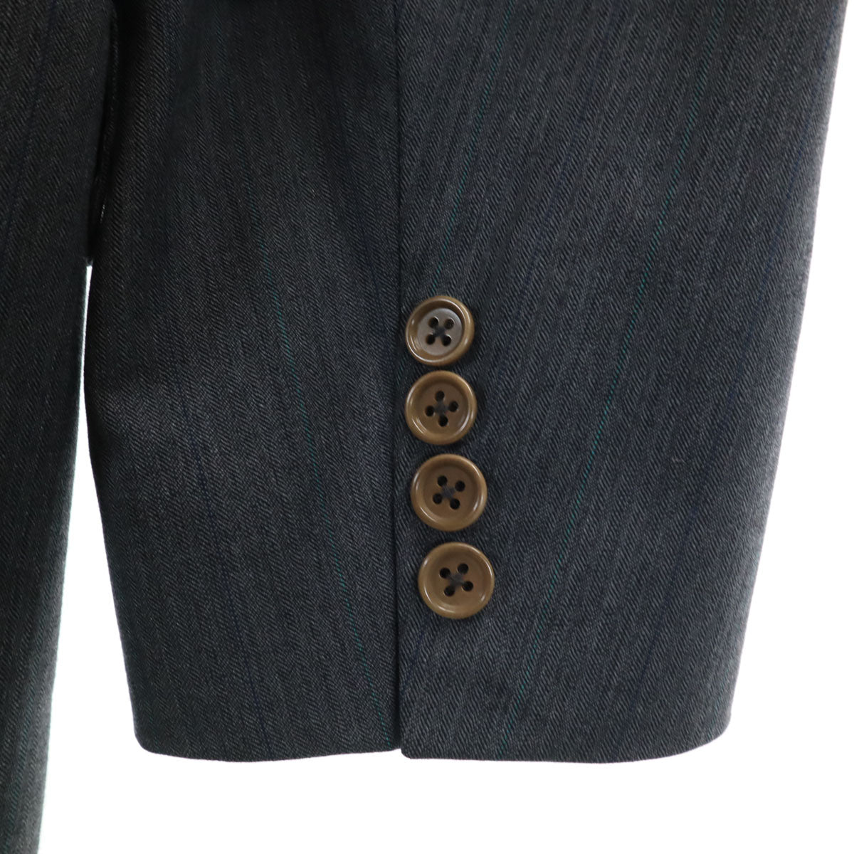 LANVIN BOUTIQUE ランバンブティック 90s イタリア製 オールド テーラードジャケット 48 グレー メンズ