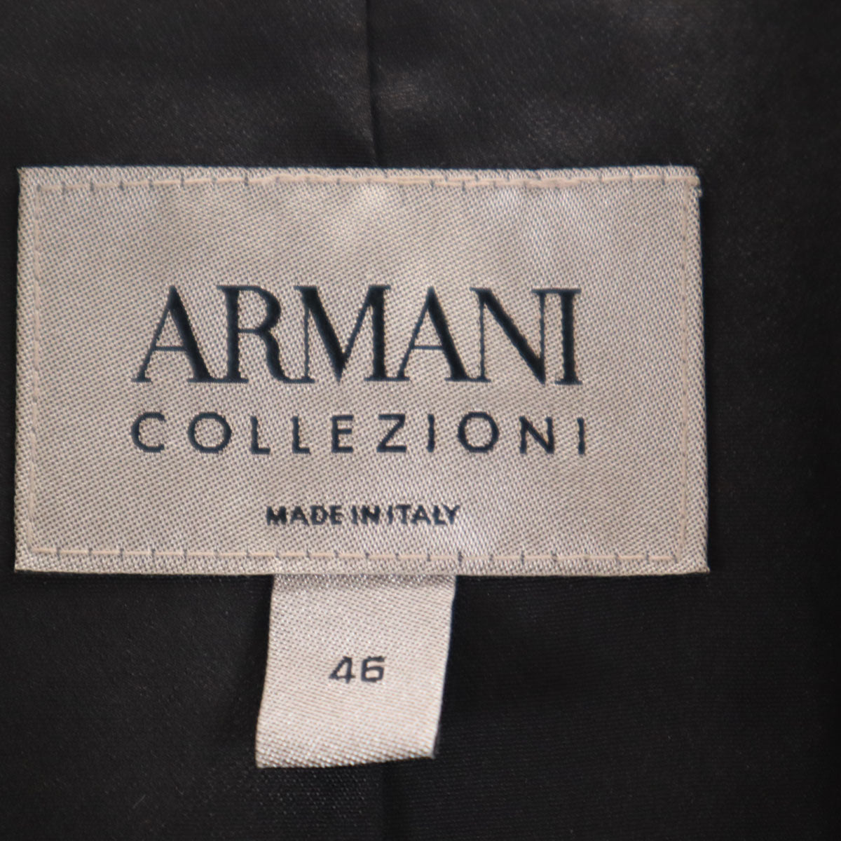 ARMANI COLLEZIONI アルマーニ コレツィオーニ イタリア製 テーラードジャケット 46 ベージュ系 レディース