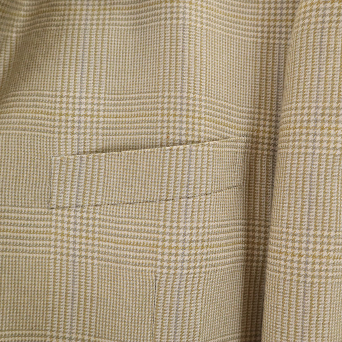 MONSIEUR GIVENCHY ムッシュ ジバンシイ 90s カシミヤ100％ オールド チェック柄 テーラードジャケット 92/82/160 クリーム系 メンズ