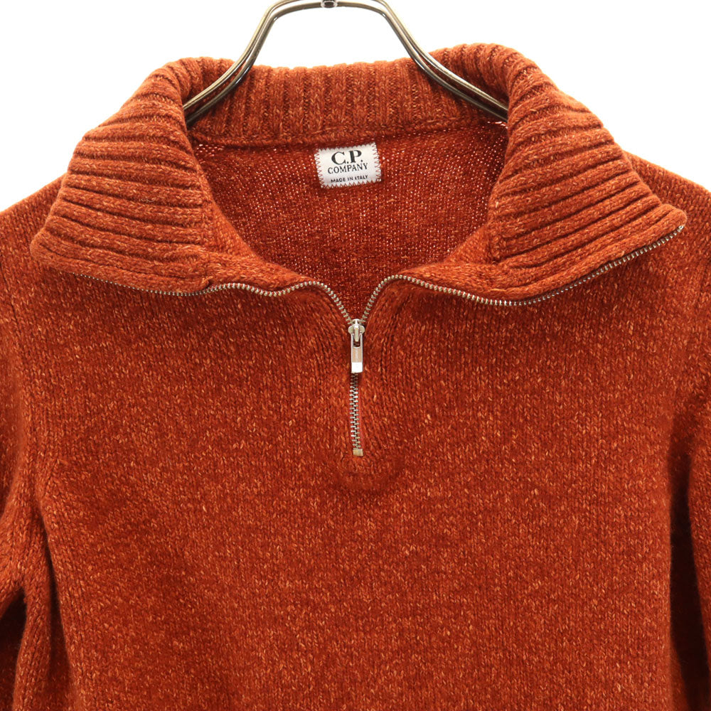 C.P.Company シーピーカンパニー イタリア製 長袖 ハーフジップ セーター 2 オレンジ ニット メンズ