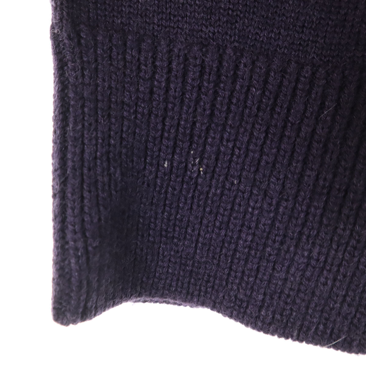 LANVIN ランバン イタリア製 ウールブレンド 長袖 ニットカーディガン S パープル レディース