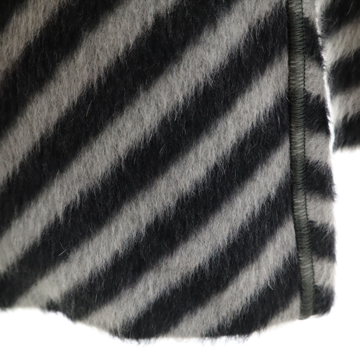 GIORGIO ARMANI ジョルジオアルマーニ イタリア製 アルパカブレンド 総柄 ジャケット 36 グレー系 レディース