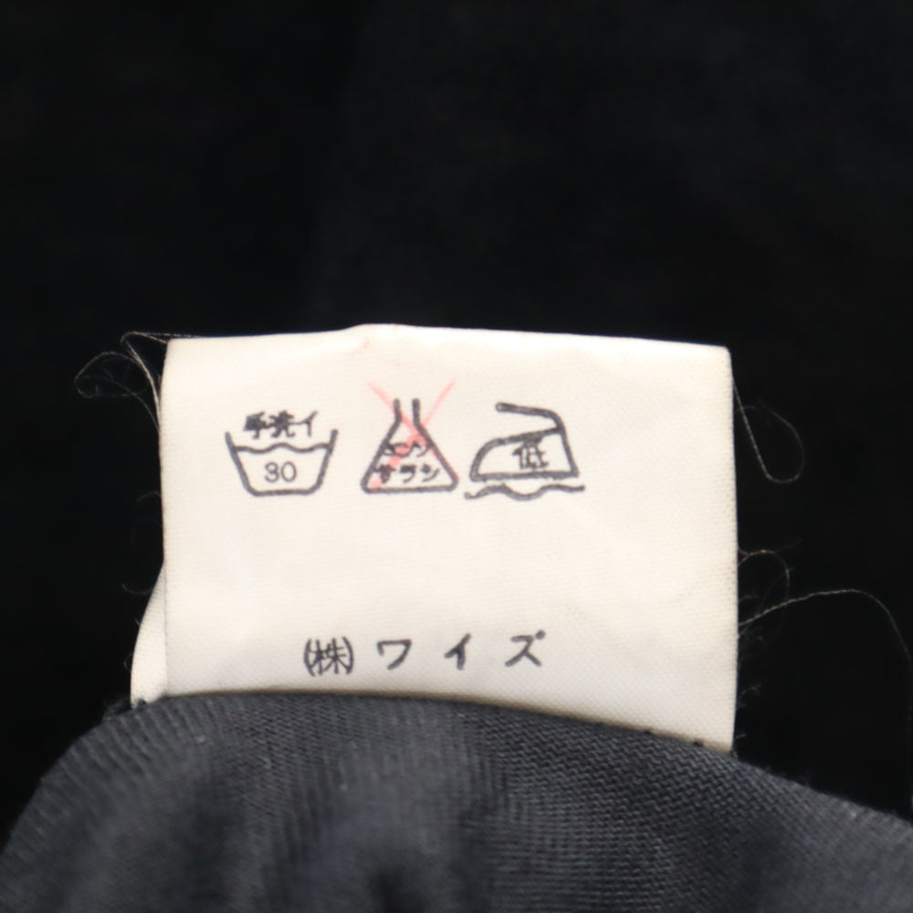 Y's ワイズ 80s 日本製 ヴィンテージ 長袖 タートルネック カットソー ブラック レディース