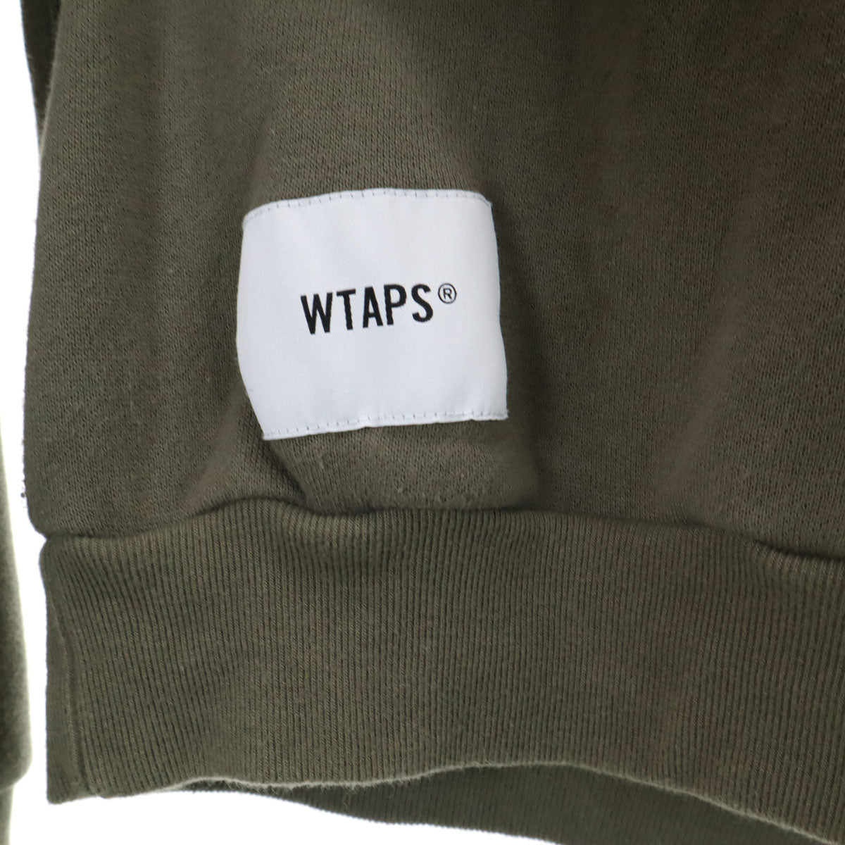 WTAPS ダブルタップス 日本製 長袖 スウェット トレーナー 2 オリーブ系 裏起毛 アシメ メンズ