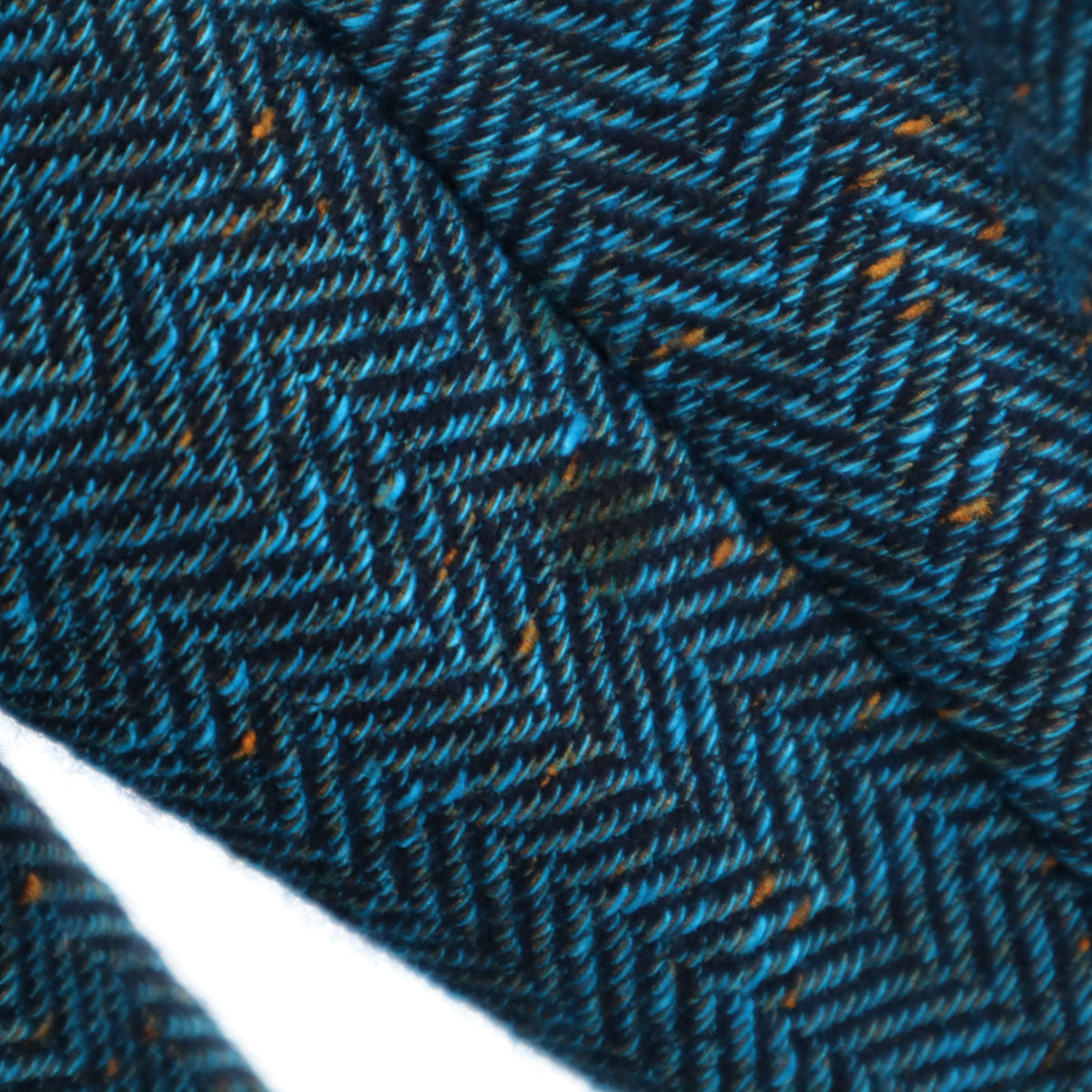 ETRO エトロ イタリア製 リネンブレンド ヘリンボーン ネップ テーラードジャケット 54 ブルー系 ビッグサイズ メンズ