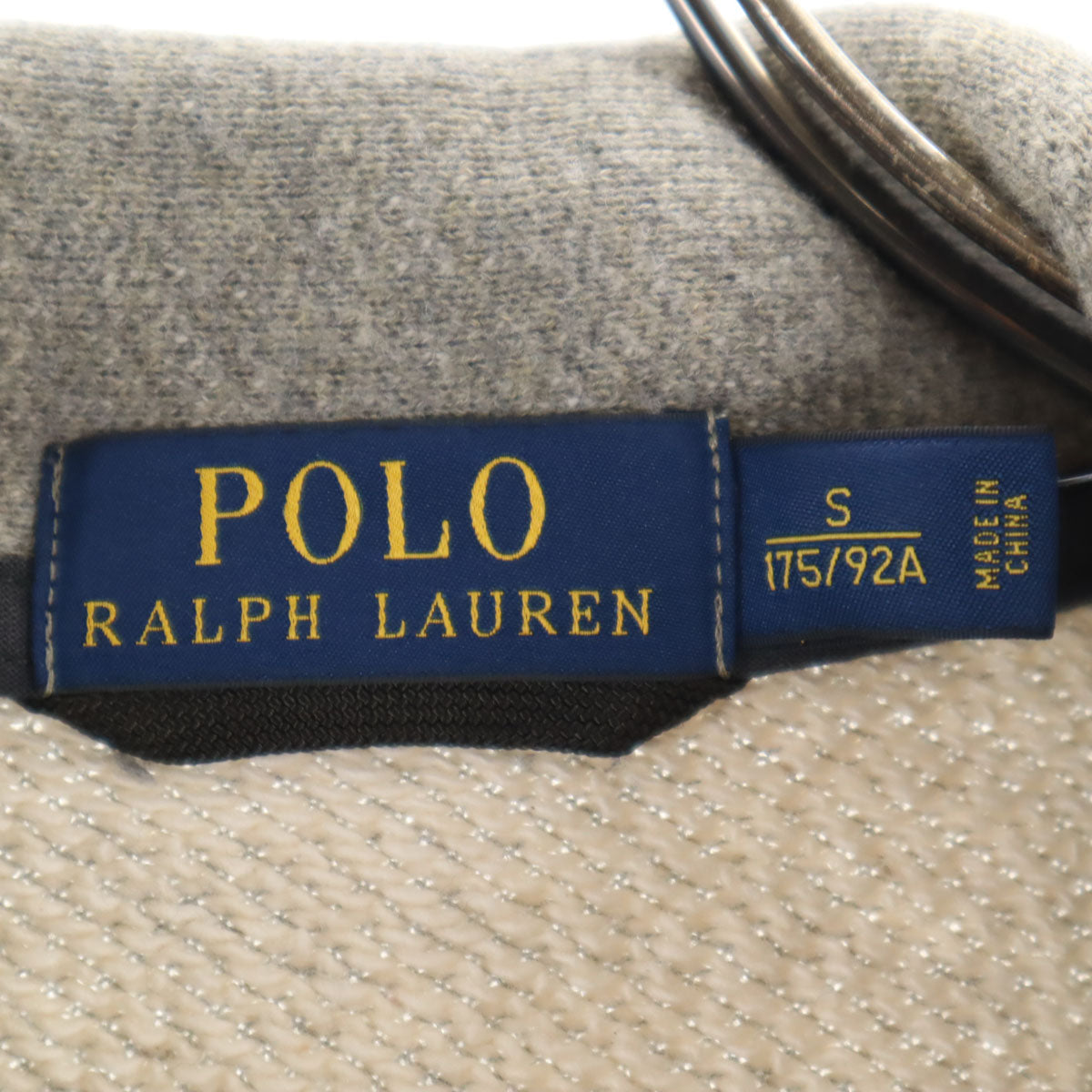 未使用 POLO RALPH LAUREN ポロラルフローレン レタードワッペン ベースボール ジャケット S グレー メンズ