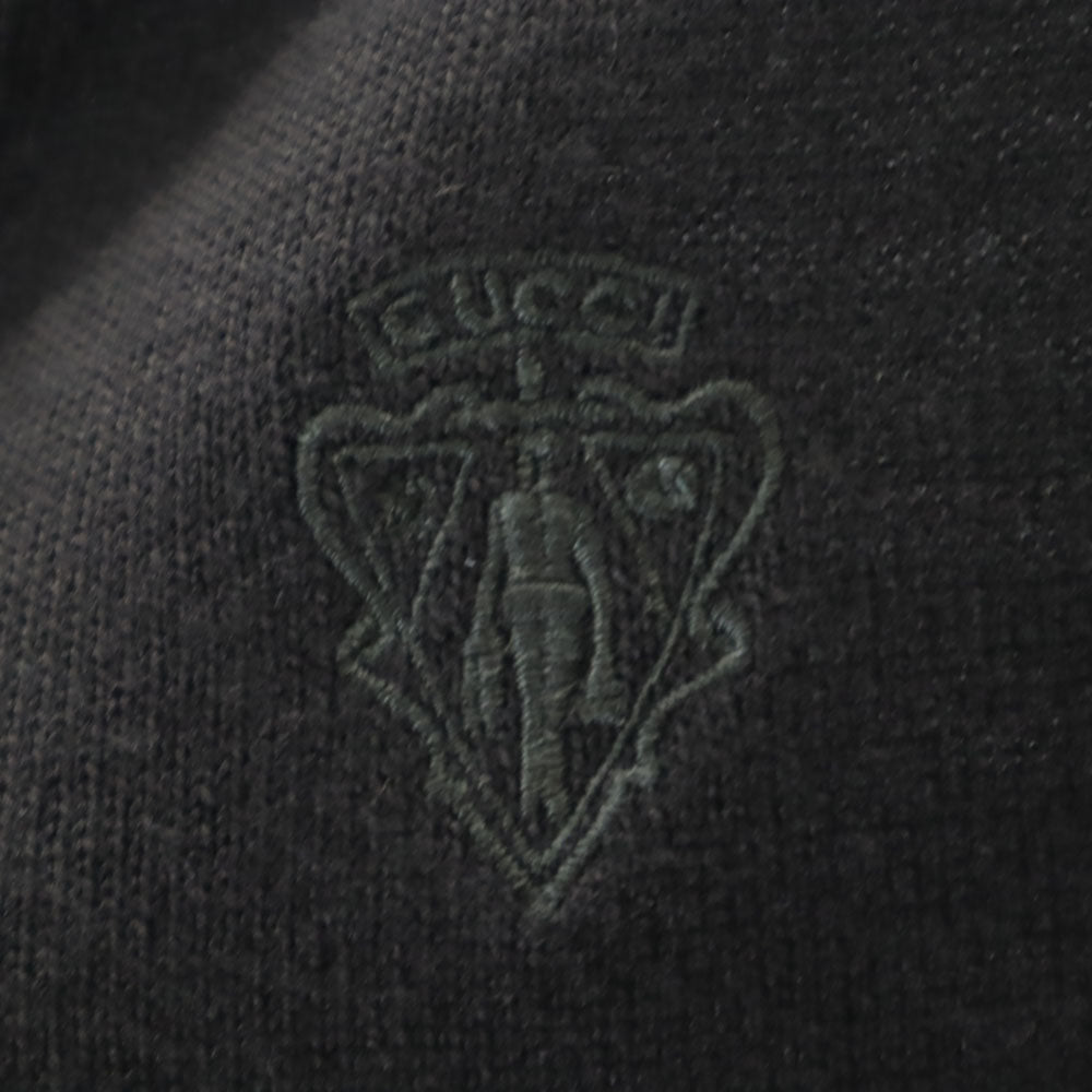 GUCCI グッチ イタリア製 長袖 Vネック セーター S ブラック メンズ